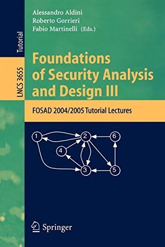 Foundations of Security Analysis and Design VII