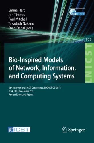 Bio-Inspired Models of Network, Information, and Computing Systems