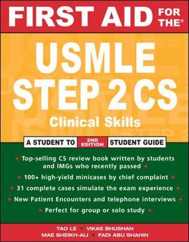 First Aid for the USMLE Step 2 CS, Third Edition