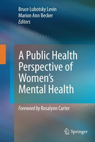 A Public Health Perspective of Women’s Mental Health