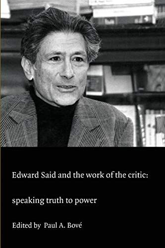 Edward Said and the Work of the Critic