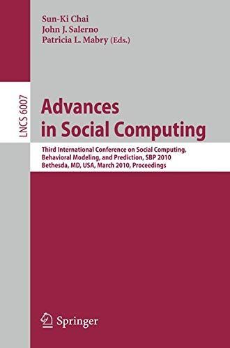 Advances in Social Computing