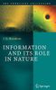Information and Its Role in Nature