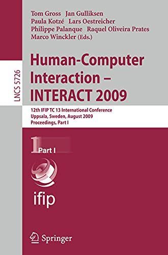 Human-Computer Interaction - INTERACT 2009