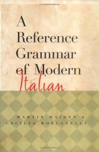 A Reference Grammar of Modern Italian