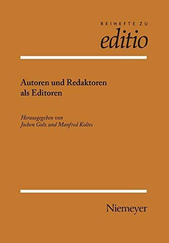 Autoren und Redaktoren als Editoren