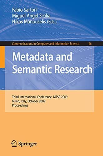 Metadata and Semantic Research