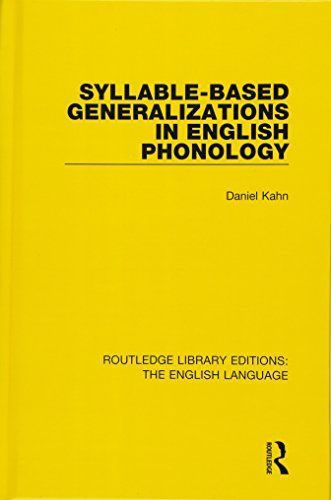 Syllable-Based Generalizations in English Phonology