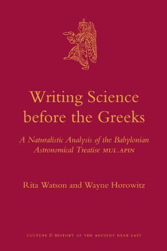 Writing Science before the Greeks