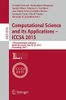 Computational Science and Its Applications -- ICCSA 2015