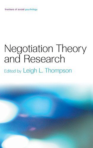 Negotiation Theory and Research