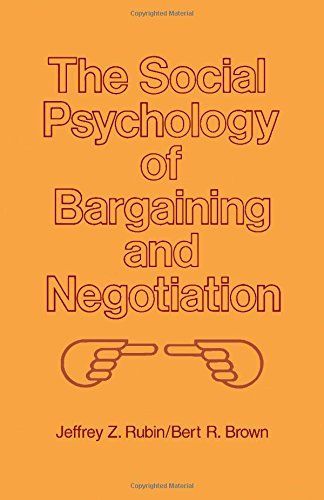 The Social Psychology of Bargaining and Negotiation