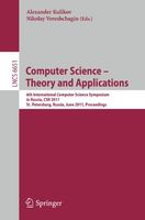 Computer Science – Theory and Applications