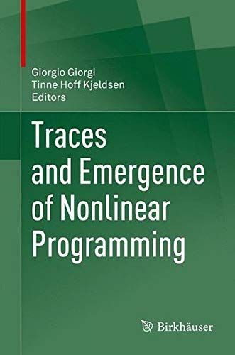 Traces and Emergence of Nonlinear Programming