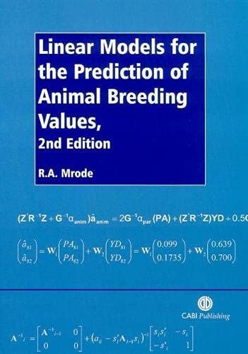 Linear Models for the Prediction of Animal Breeding Values