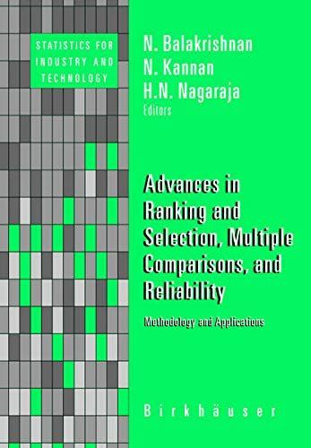 Advances in Ranking and Selection, Multiple Comparisons, and Reliability