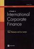 A Reader in International Corporate Finance