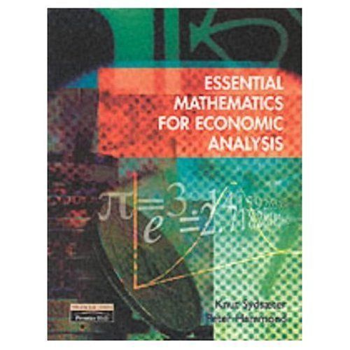 Essential Mathematics for Economic Analysis PDF eBook