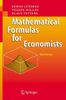 Mathematical Formulas for Economists