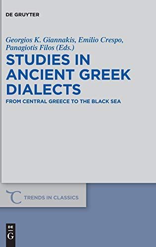 Studies in Ancient Greek Dialects