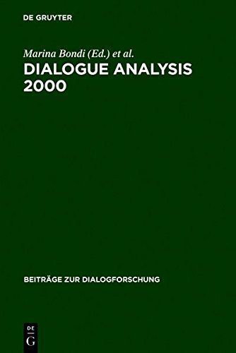 Dialogue Analysis 2000