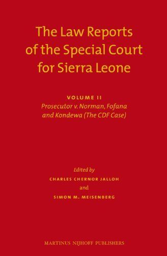 The Law Reports of the Special Court for Sierra Leone