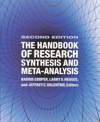 The Handbook of Research Synthesis and Meta-Analysis