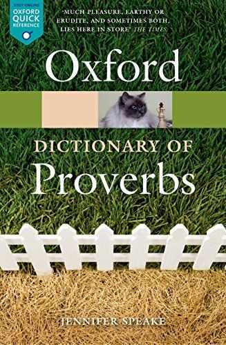 A Dictionary of Proverbs