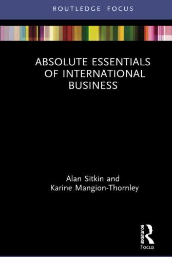 Absolute Essentials of International Business