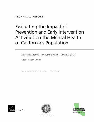 Evaluating the Impact of Prevention and Early Intervention Activities on the Mental Health of California's Population