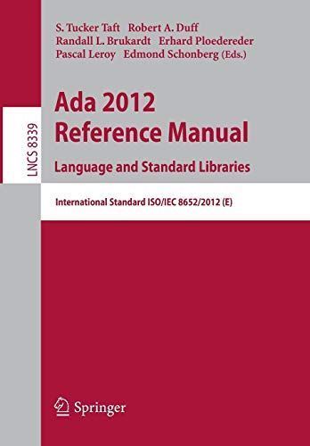 Ada 2012 Reference Manual. Language and Standard Libraries
