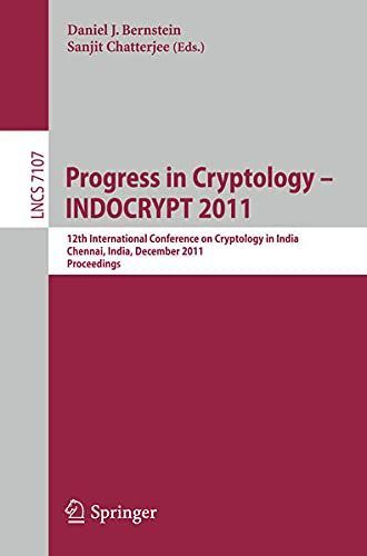 Progress in Cryptology - INDOCRYPT 2011