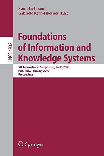 Foundations of Information and Knowledge Systems