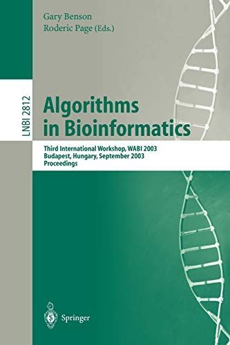 Algorithms in Bioinformatics