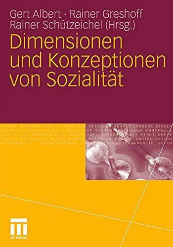 Dimensionen und Konzeptionen von Sozialität