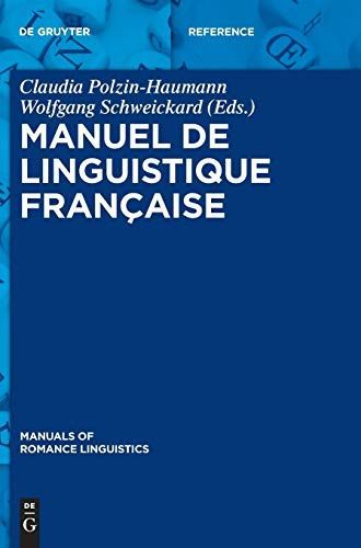 Manuel de linguistique française