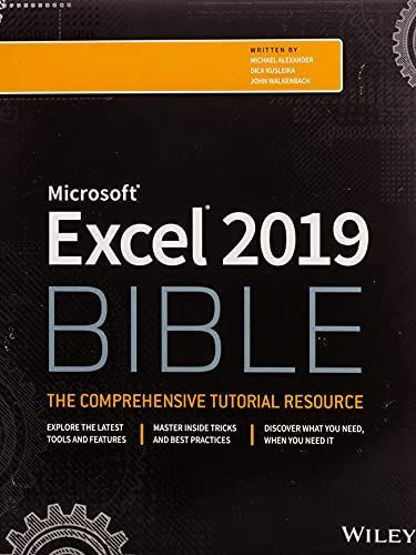 Excel 2019 Bible