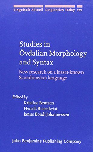 Studies in Övdalian Morphology and Syntax