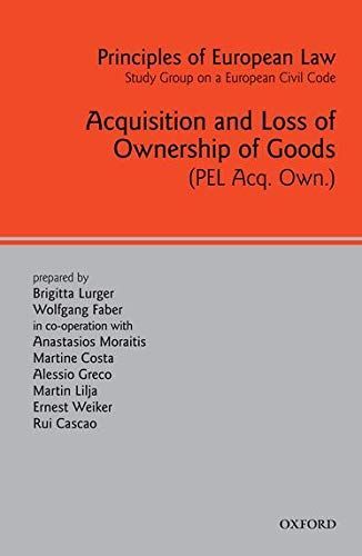 Acquisition and Loss of Ownership of Goods