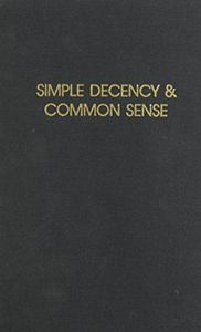 Simple Decency & Common Sense