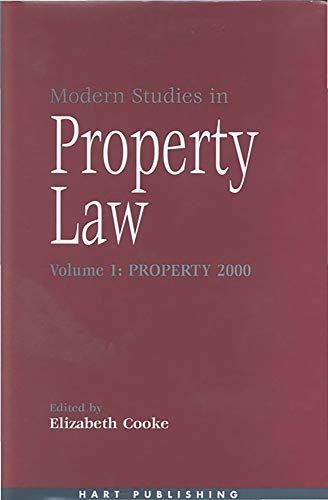 Modern Studies in Property Law - Volume 4