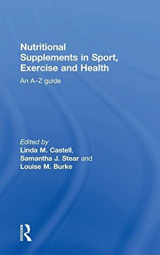 Nutritional Supplements in Sport, Exercise and Health