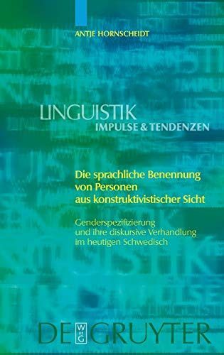 Die sprachliche Benennung von Personen aus konstruktivistischer Sicht