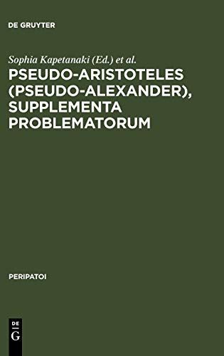 Pseudo-Aristoteles (Pseudo-Alexander), Supplementa Problematorum