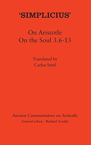 ‘Simplicius’: On Aristotle On the Soul 3.6-13