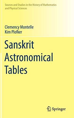 Sanskrit Astronomical Tables