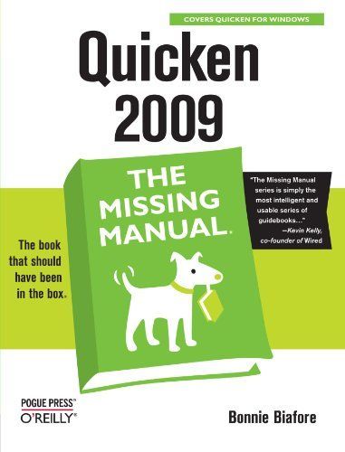 Quicken 2009: The Missing Manual