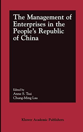 The Management of Enterprises in the People’s Republic of China