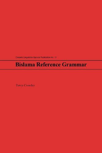 Bislama Reference Grammar