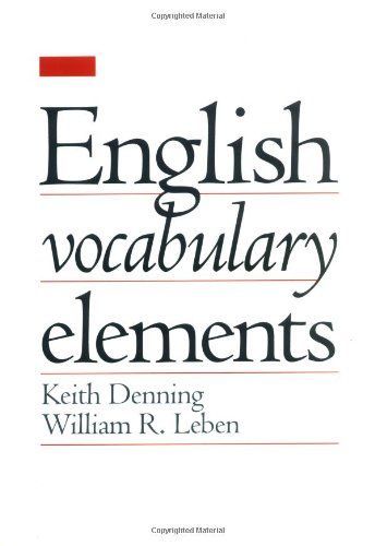 English Vocabulary Elements